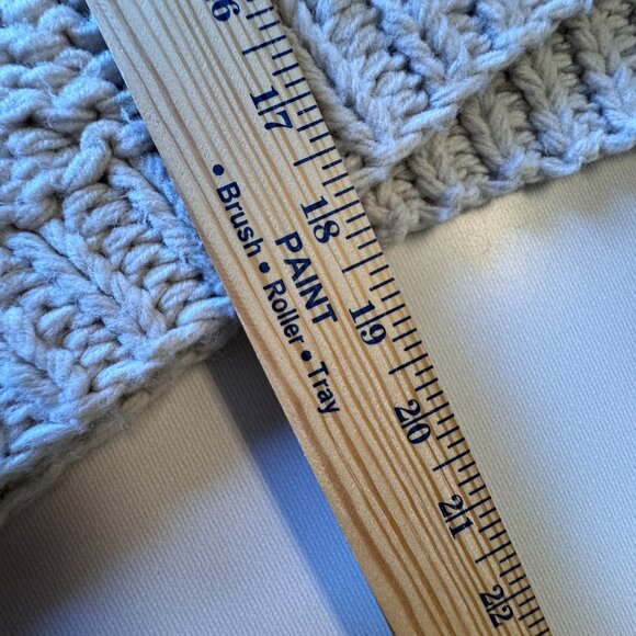 Vici Chunky Cable Knit Sweater Small Cream Cowl Neck Cropped Fisherman - Picture 5 of 8